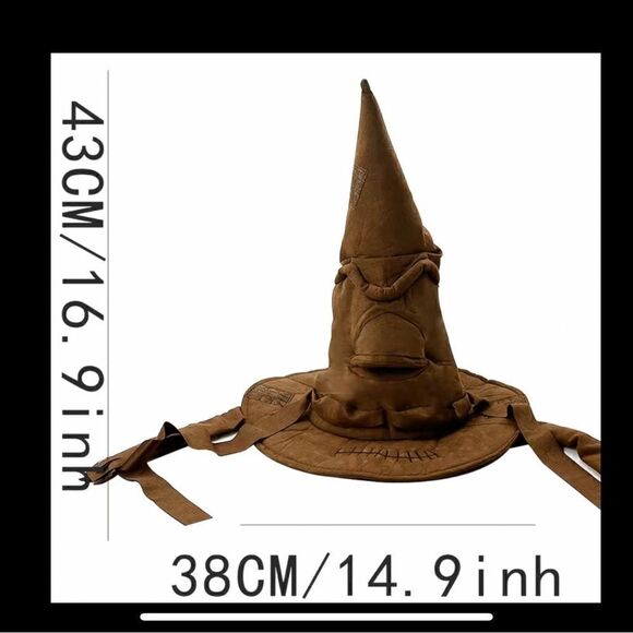 NWT Witches /  HarryP hat soft suede, like material, looks like it does in pics. - Picture 3 of 9